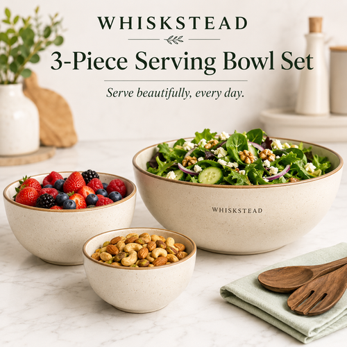 Whiskstead® 3-Piece Serving Bowl Set