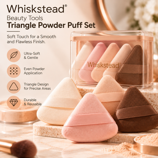 Whiskstead® Beauty Tools Triangle Powder Puff Set