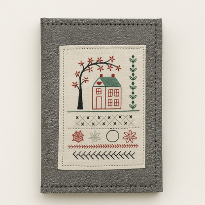 Embroidery stitch book cover